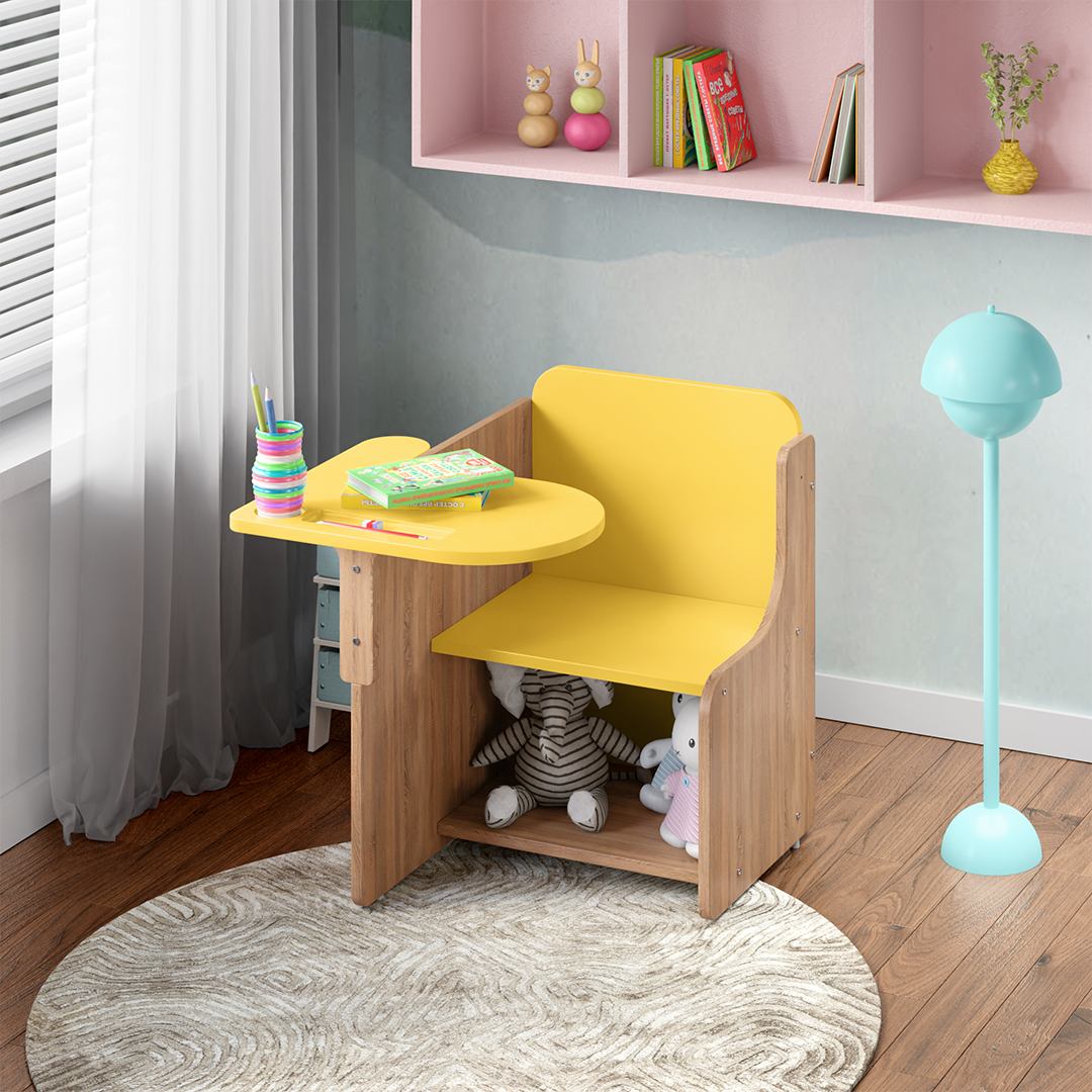 Alex Daisy Engineered Wood Zapper Desk Chair For Kids