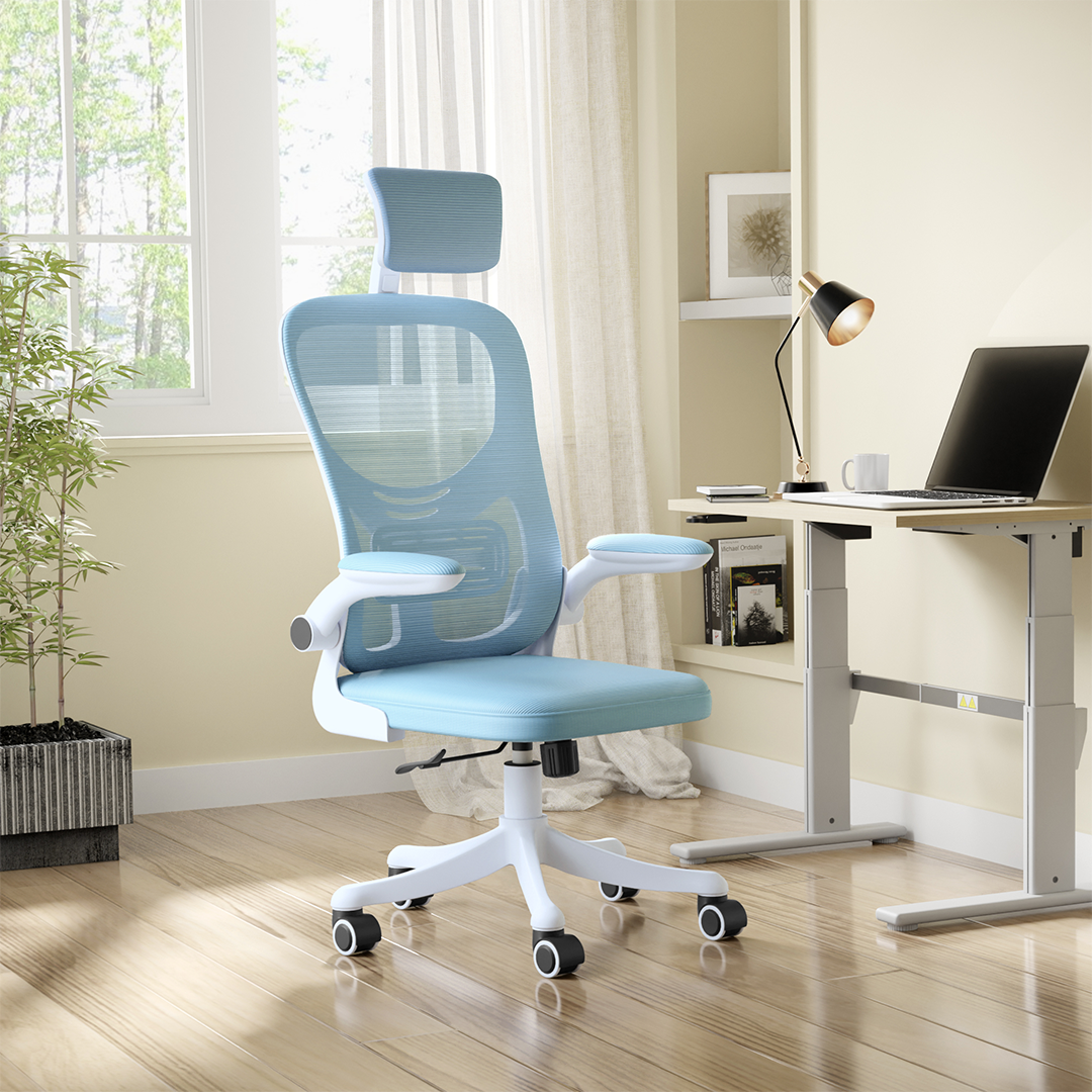 Alex Daisy Plastic Flexo Ergonomic Office Chair/Study Chair/Computer Chair (With Headrest)