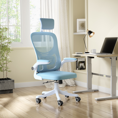 Alex Daisy Plastic Flexo Ergonomic Office Chair/Study Chair/Computer Chair (With Headrest)
