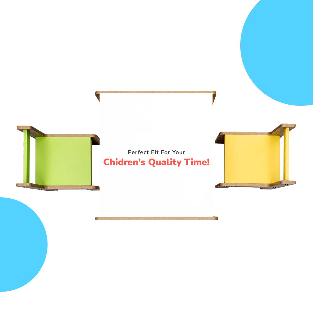 Alex Daisy Sweden Kids Activity Table & Chairs Set (1 Table + 2 Chairs)