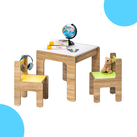 Alex Daisy Sweden Kids Activity Table & Chairs Set (1 Table + 2 Chairs)