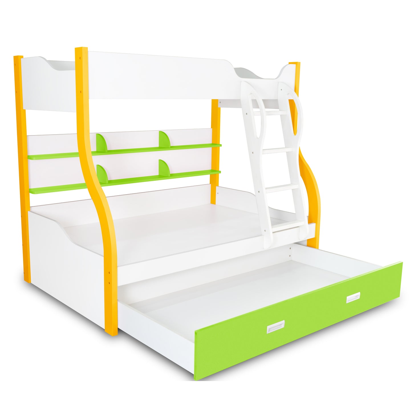 Alex Daisy Columbia Bunk with Trundle Bed - Space-Saving Kids’ Bed