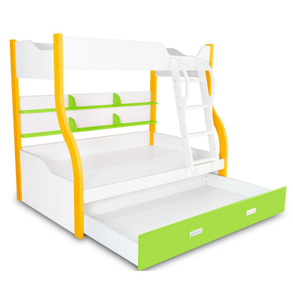 Alex Daisy Columbia Bunk with Trundle Bed - Space-Saving Kids’ Bed