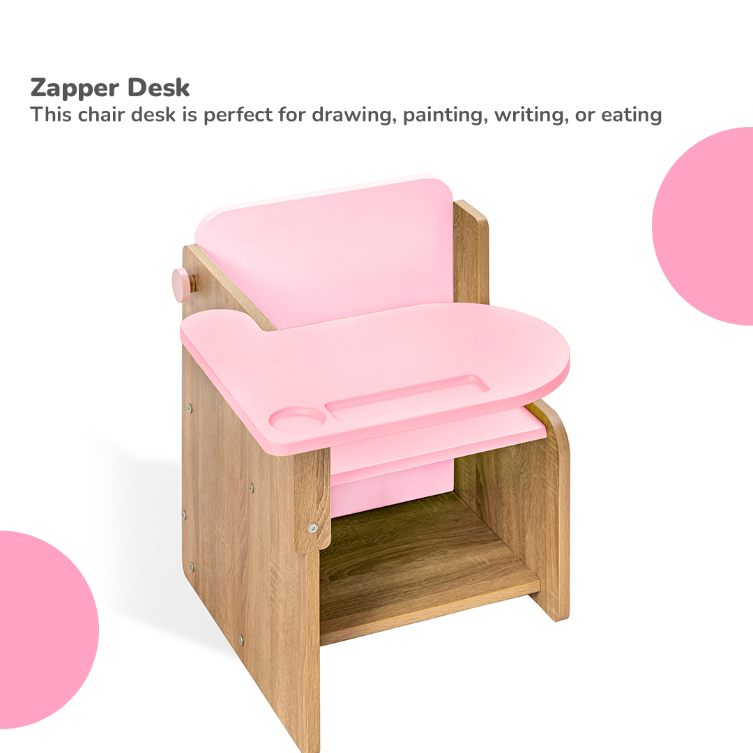 Alex Daisy Engineered Wood Zapper Desk Chair For Kids