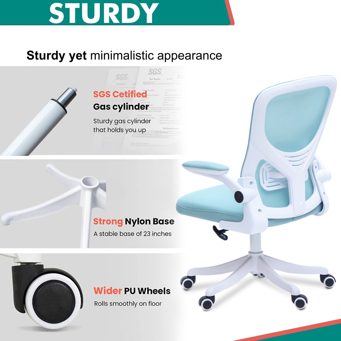Alex Daisy Flexo Ergonomic Office Chair/Study Chair/Computer Chair (without Headrest)