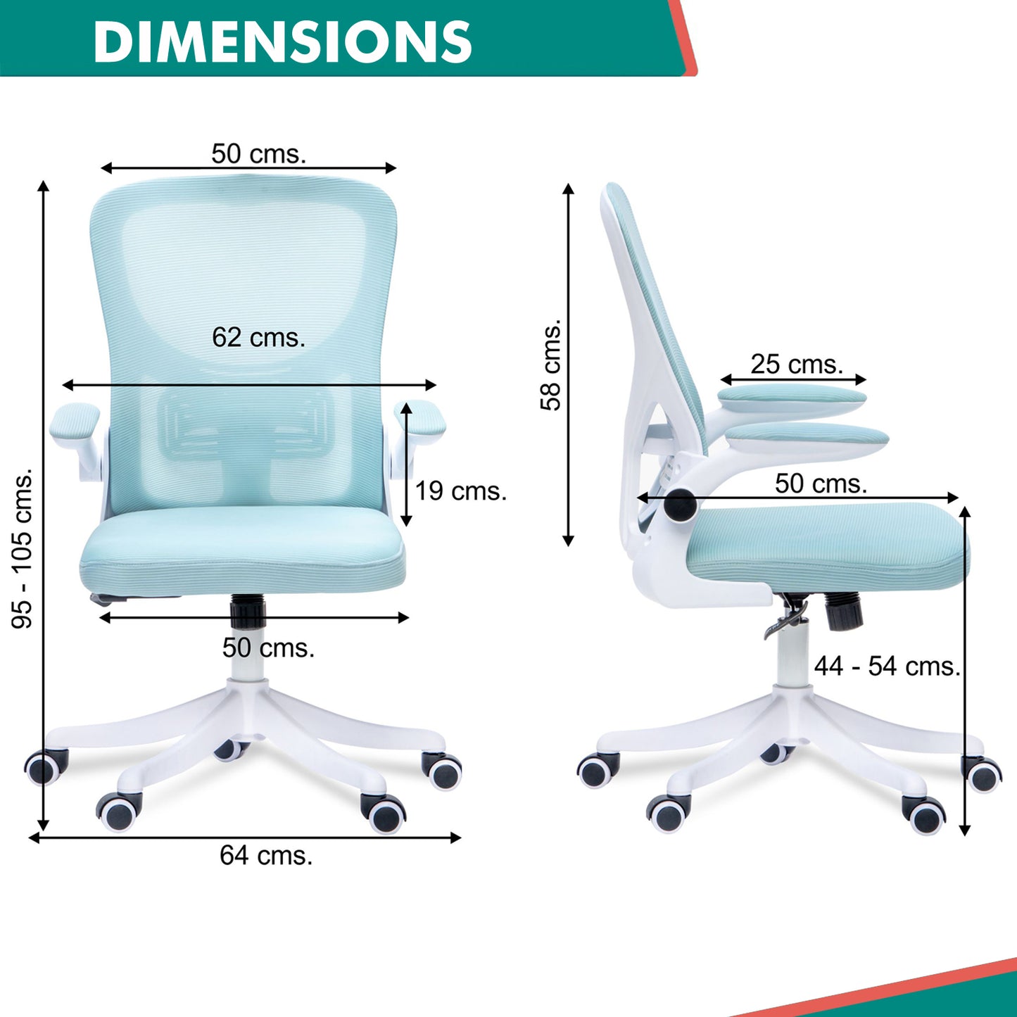 Alex Daisy Flexo Ergonomic Office Chair/Study Chair/Computer Chair (without Headrest)