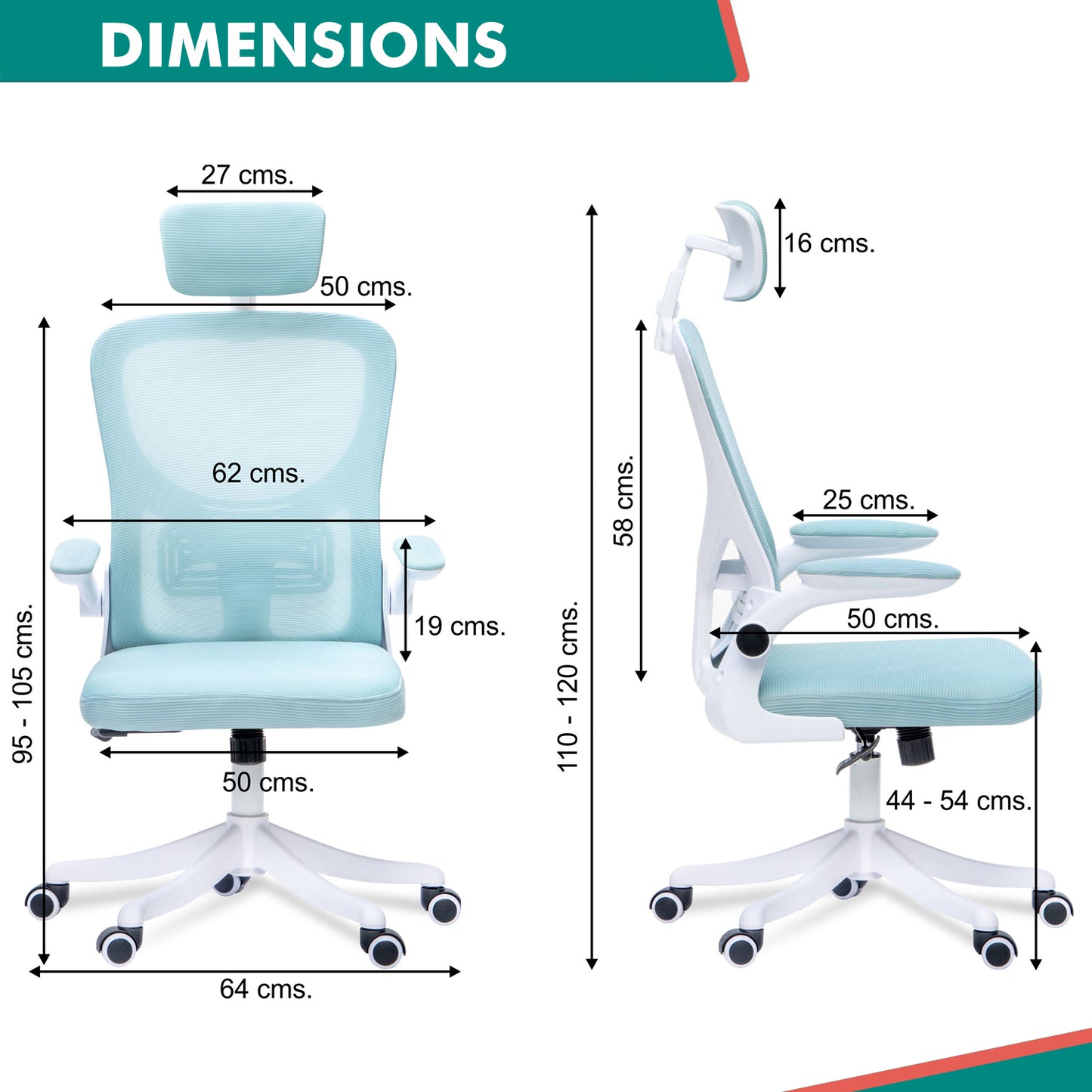 Alex Daisy Flexo Ergonomic Office Chair/Study Chair/Computer Chair (without Headrest)