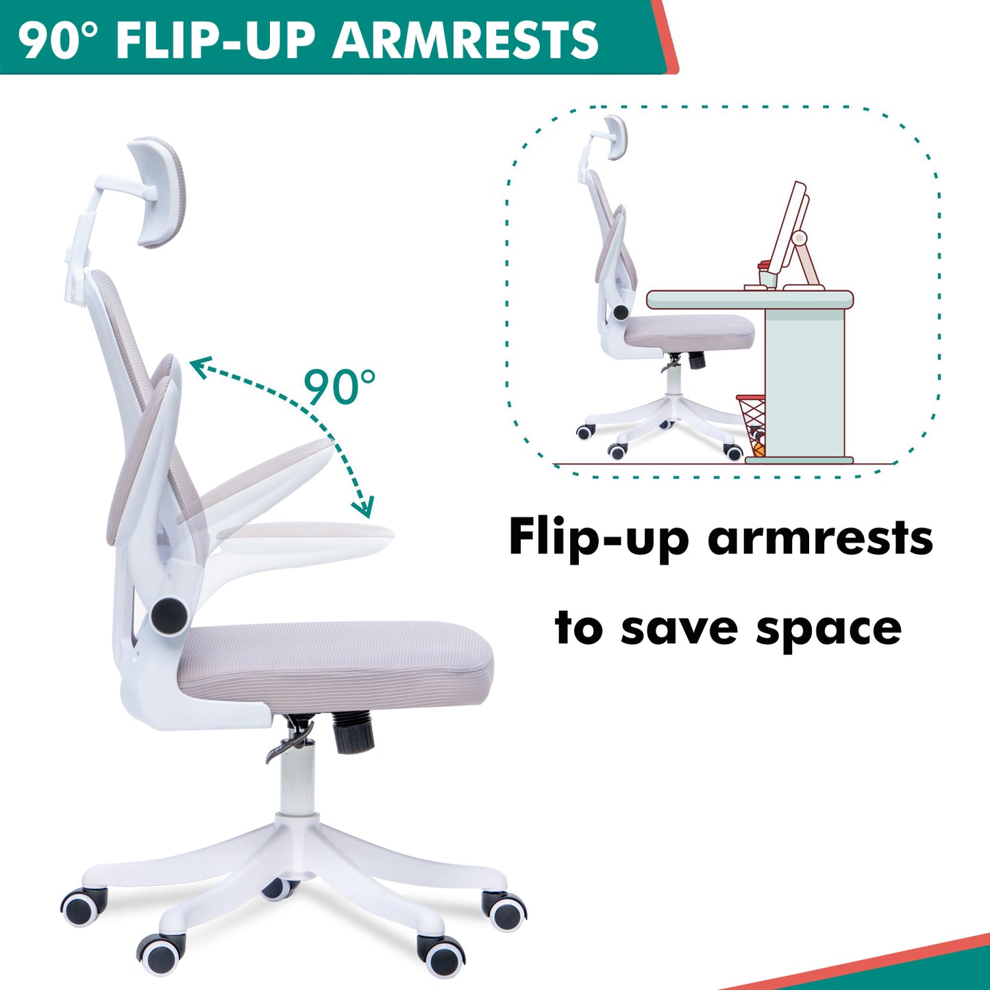 Alex Daisy Flexo Ergonomic Office Chair/Study Chair/Computer Chair (without Headrest)