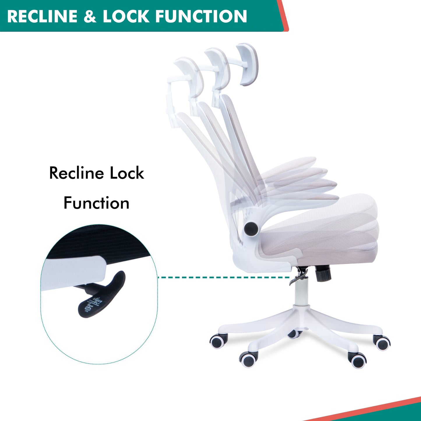 Alex Daisy Flexo Ergonomic Office Chair/Study Chair/Computer Chair (without Headrest)