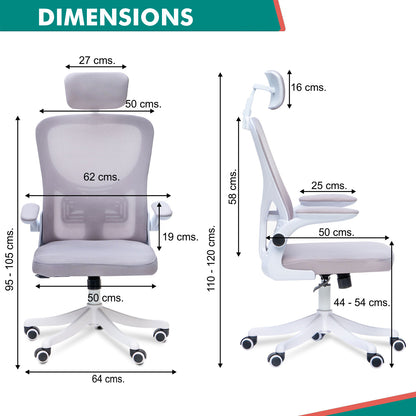 Alex Daisy Flexo Ergonomic Office Chair/Study Chair/Computer Chair (without Headrest)