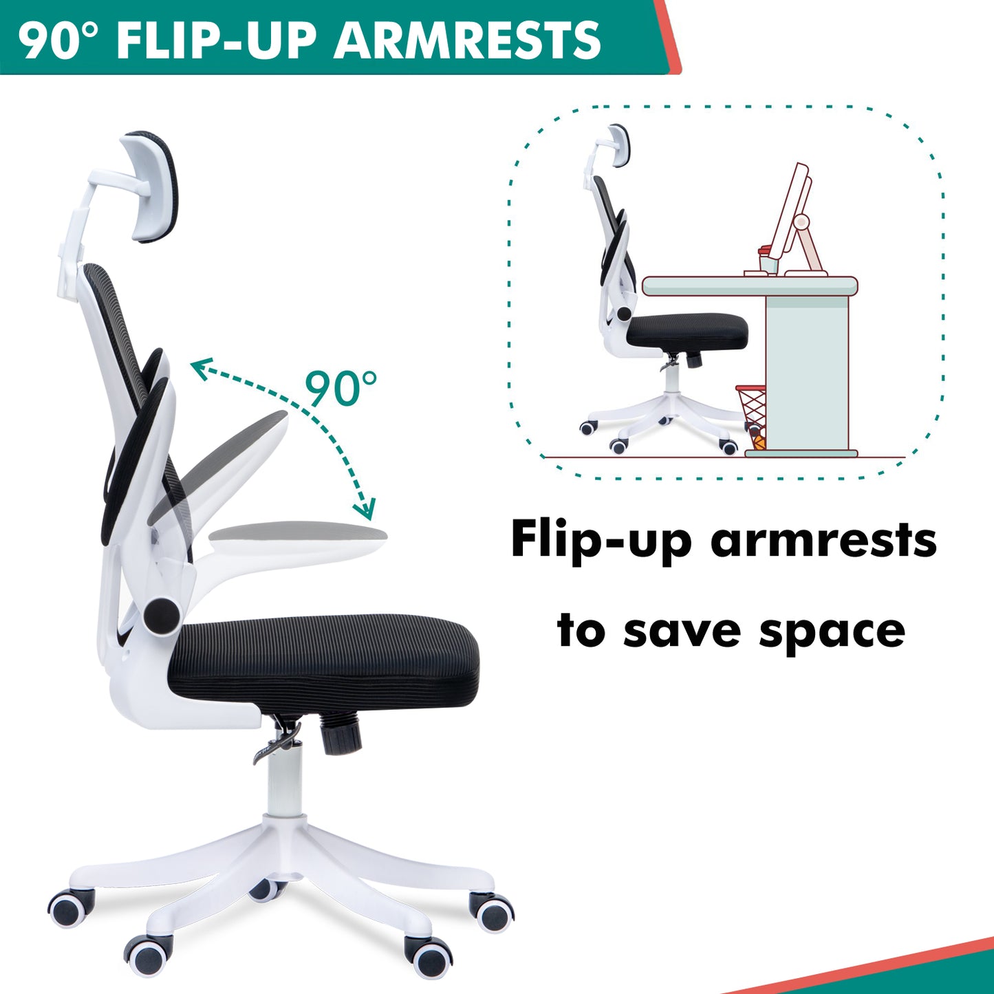 Alex Daisy Flexo Ergonomic Office Chair/Study Chair/Computer Chair (without Headrest)