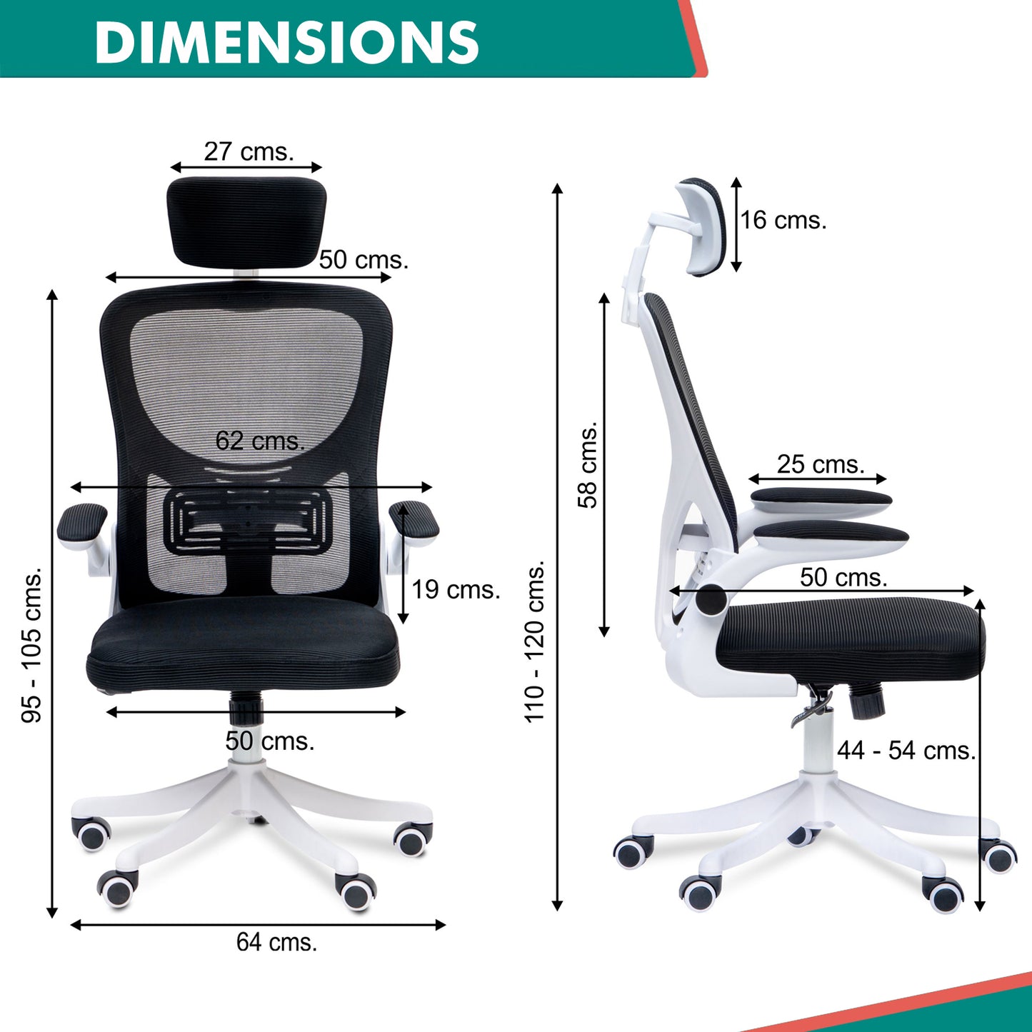 Alex Daisy Flexo Ergonomic Office Chair/Study Chair/Computer Chair (without Headrest)