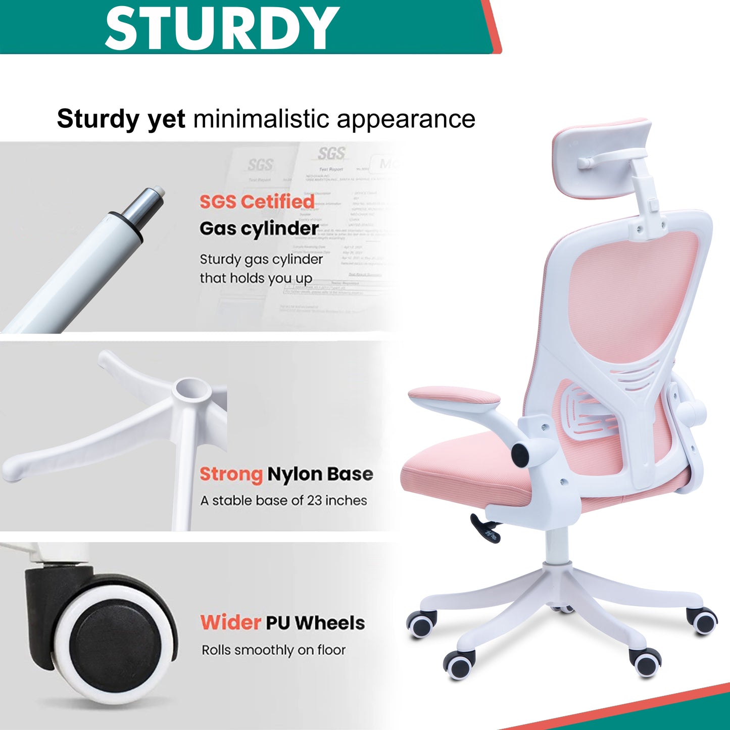 Alex Daisy Flexo Ergonomic Office Chair/Study Chair/Computer Chair (without Headrest)