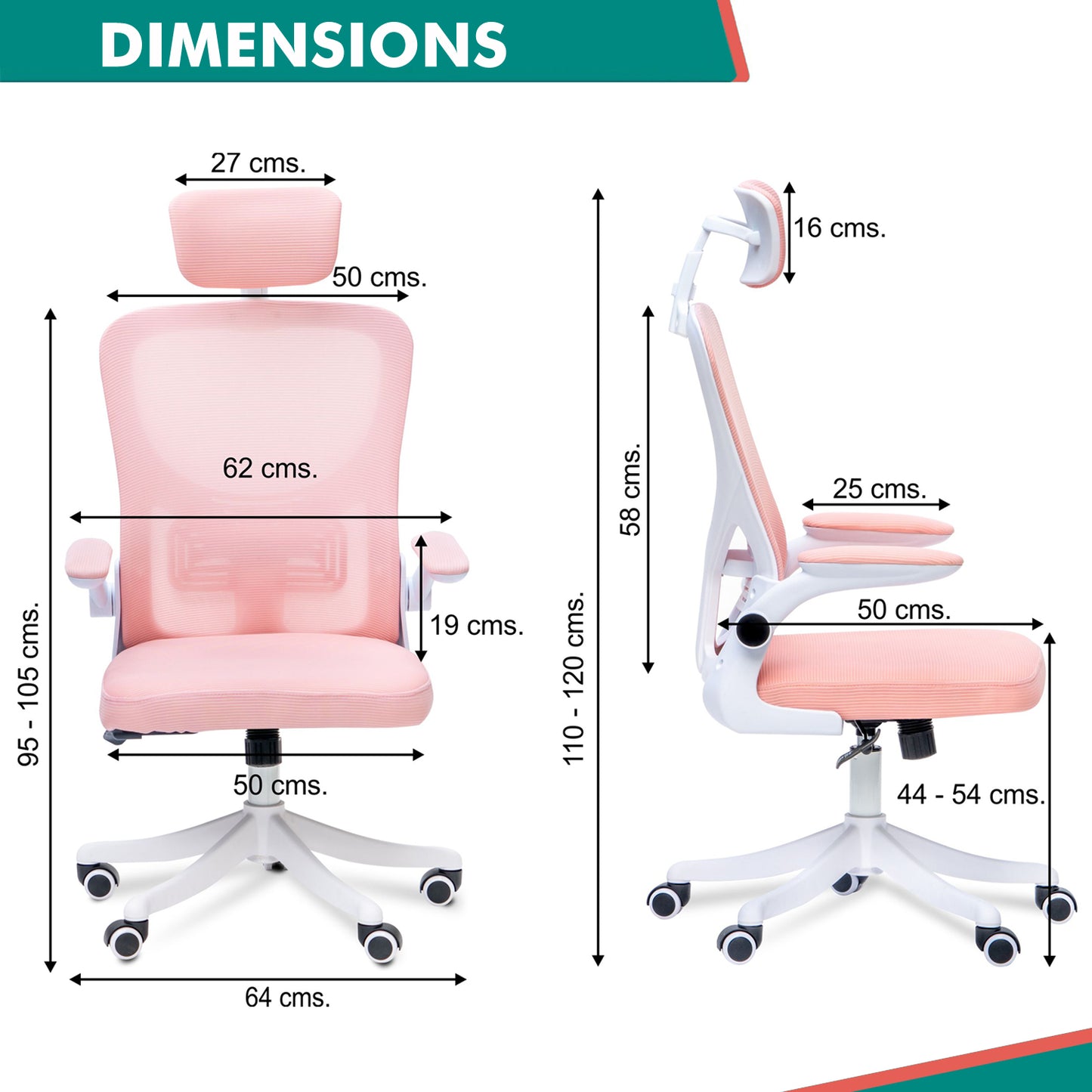 Alex Daisy Flexo Ergonomic Office Chair/Study Chair/Computer Chair (without Headrest)