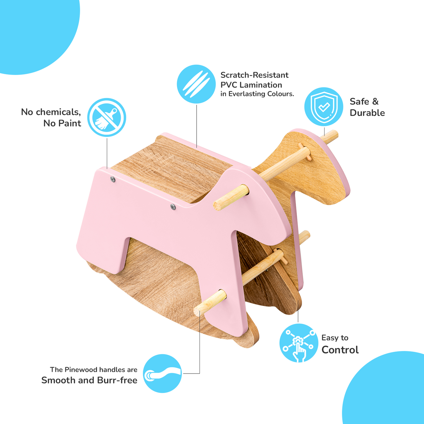 Alex Daisy Rocking Horse, a Ride-on Toy for Kids Aged 1-5 Years