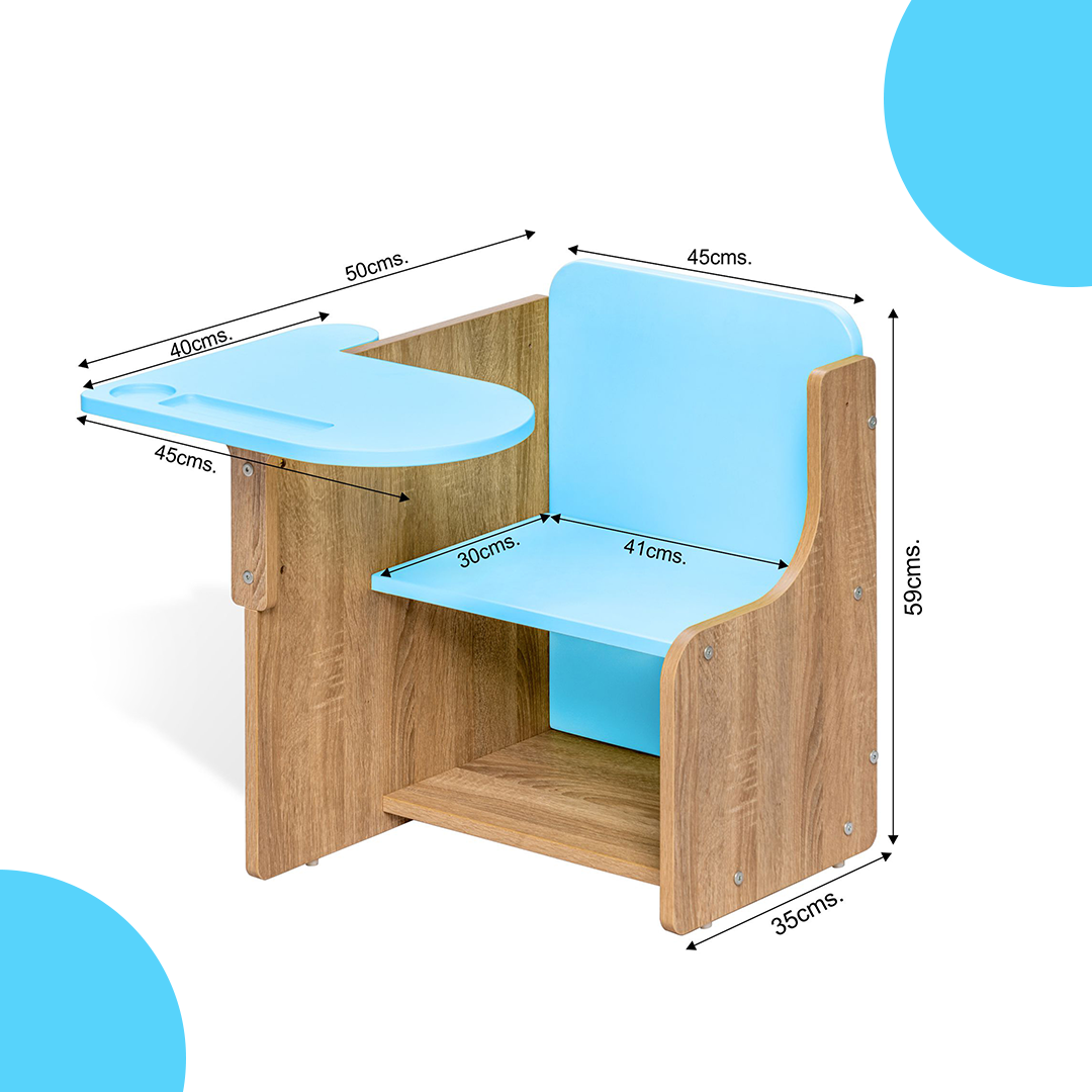 Alex Daisy Engineered Wood Zapper Desk Chair For Kids