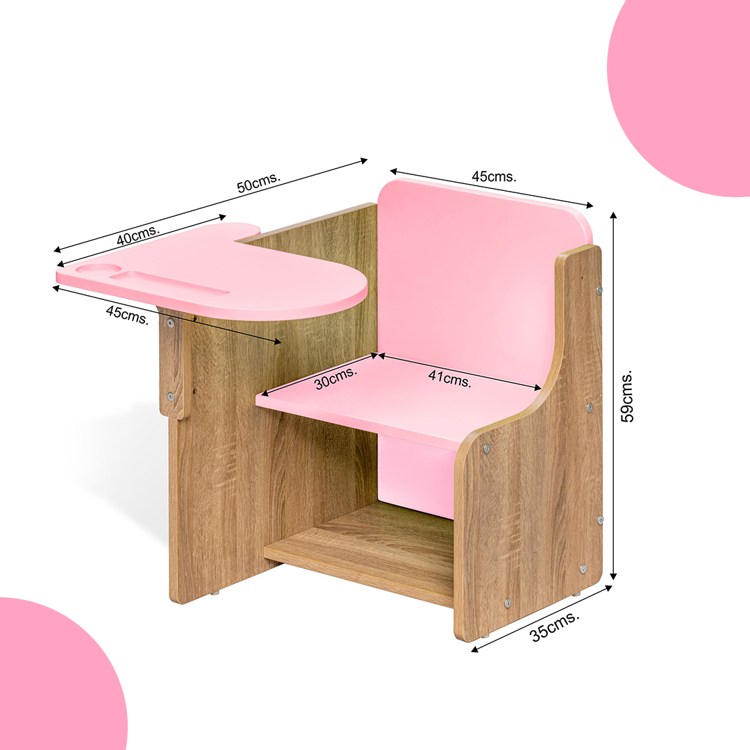 Alex Daisy Engineered Wood Zapper Desk Chair For Kids